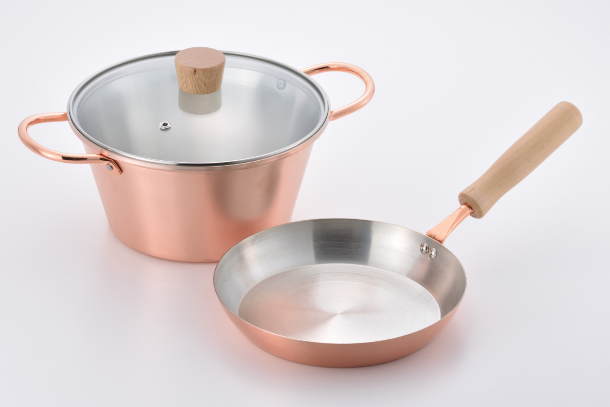 和平フレイズ フライパン＆両手鍋3点セット ガス火専用 千歳 ガラス蓋