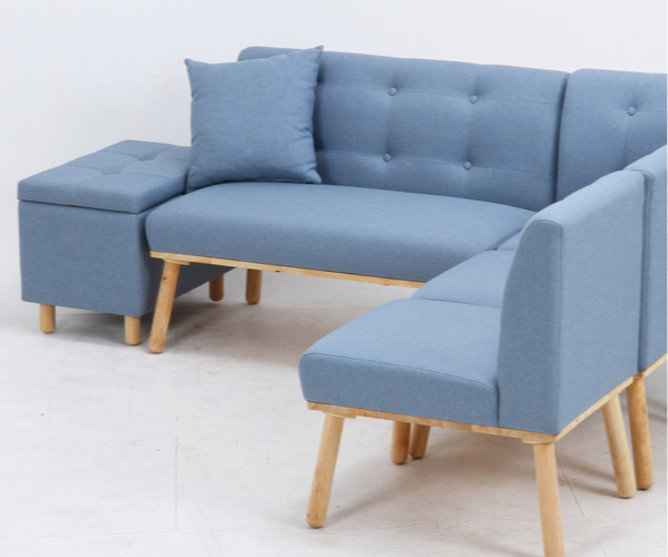 不二貿易（Fuji Boeki） ダイニングソファ 座面高44cm 2人掛け