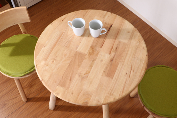 不二貿易（Fuji Boeki） カフェテーブル 幅75cm 木製 天然木 ラウンド