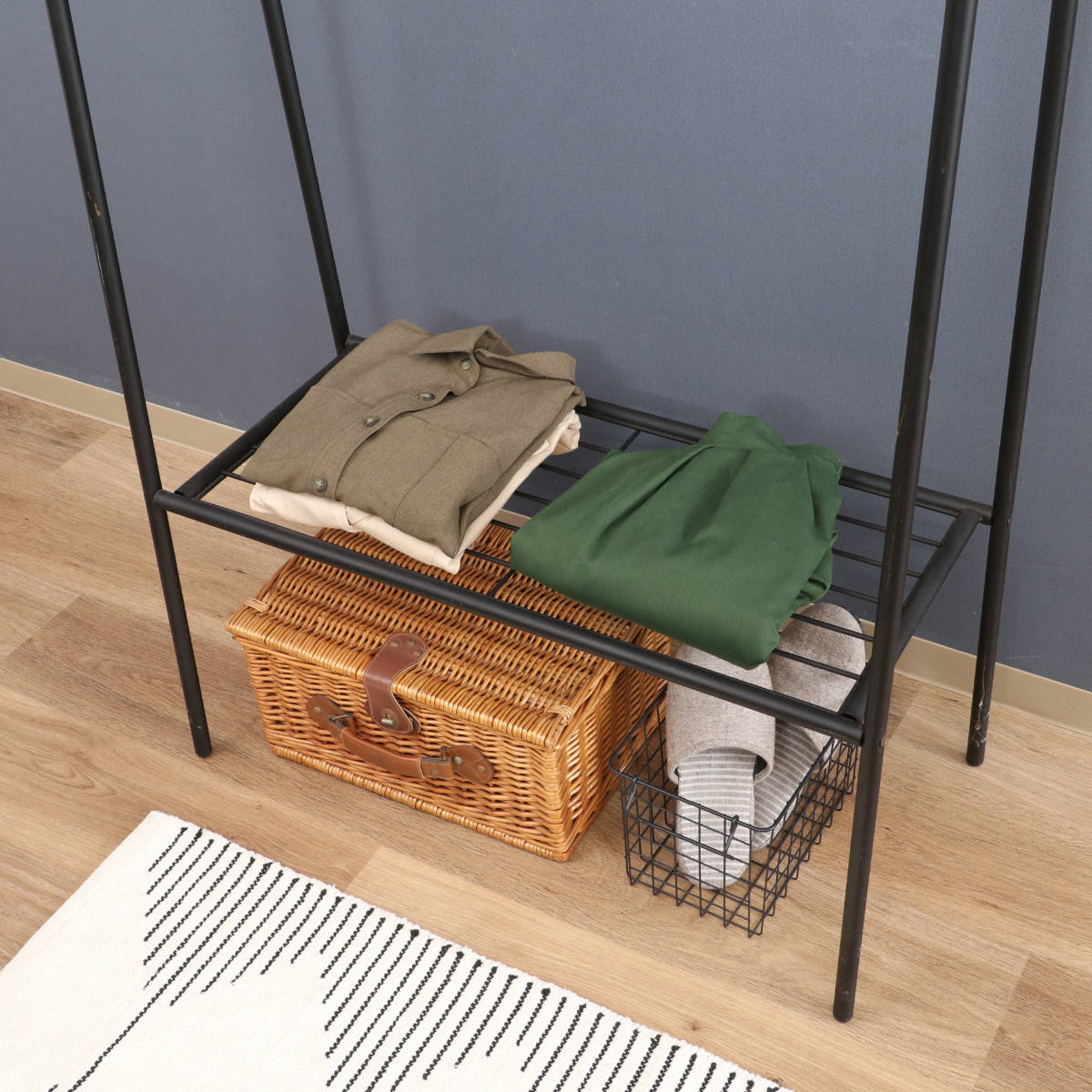 不二貿易（Fuji Boeki） ハンガーラック 幅80cm スチール製