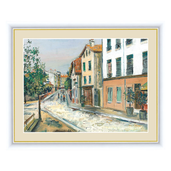 絵画 『パリ13区』 42×52cm モーリス・ユトリロ 額入り 巧芸画