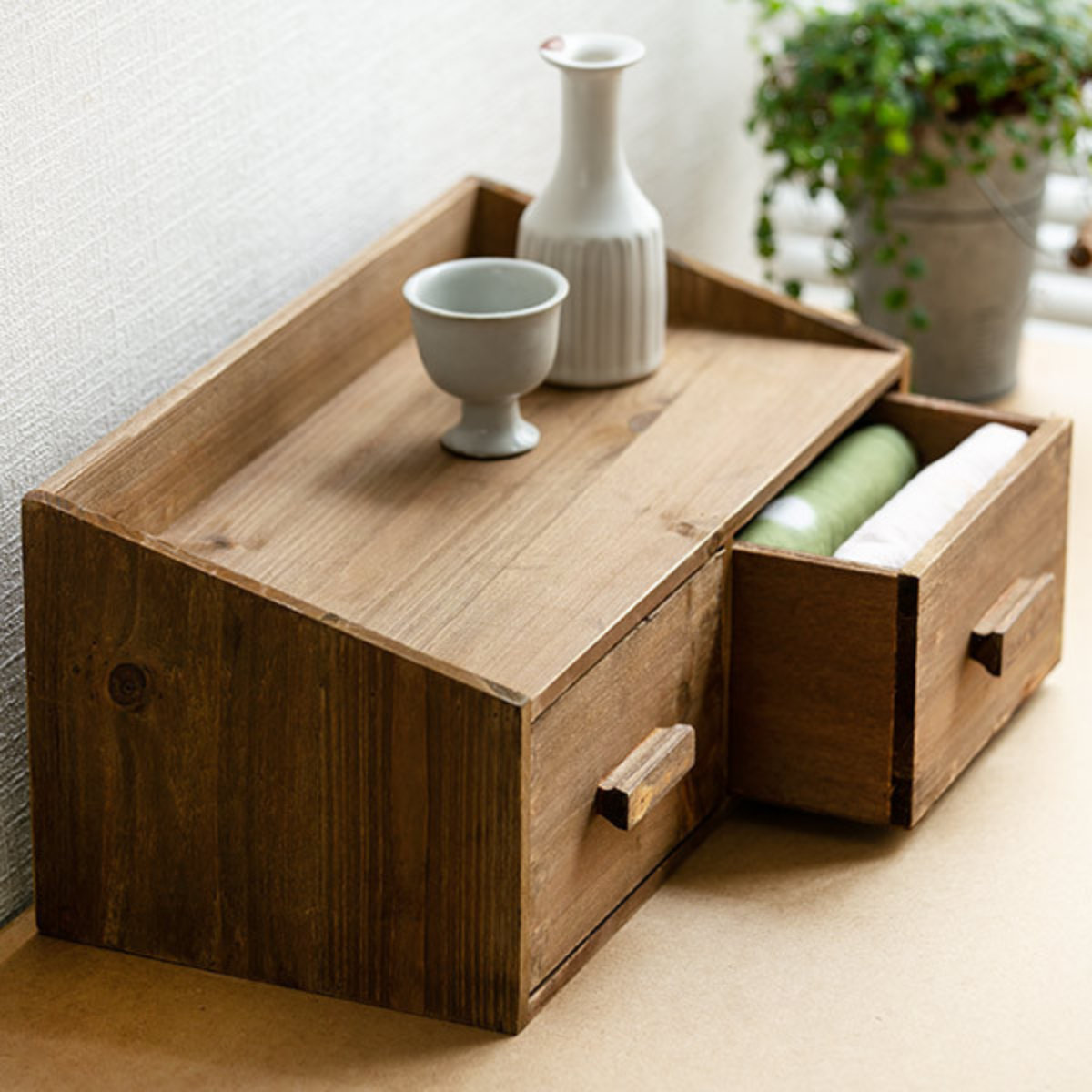 チェスト 幅33×奥行18×高さ15cm M 小物収納 ドゥー 木製 収納ボックス