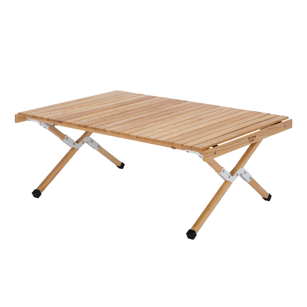 弘益 アウトドアテーブル 木製 幅100×奥行70×高さ40cm ウッドテーブル