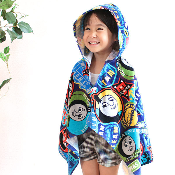 フード付き タオル トーマス パッチプレイフードたおる （ バスタオル