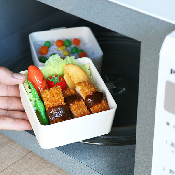 お弁当箱 2段 600ml スクエア ランチボックス リアルプラネット