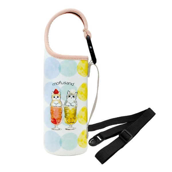 東亜金属 ボトルカバー ペットボトル mofusand ショルダーベルト付き