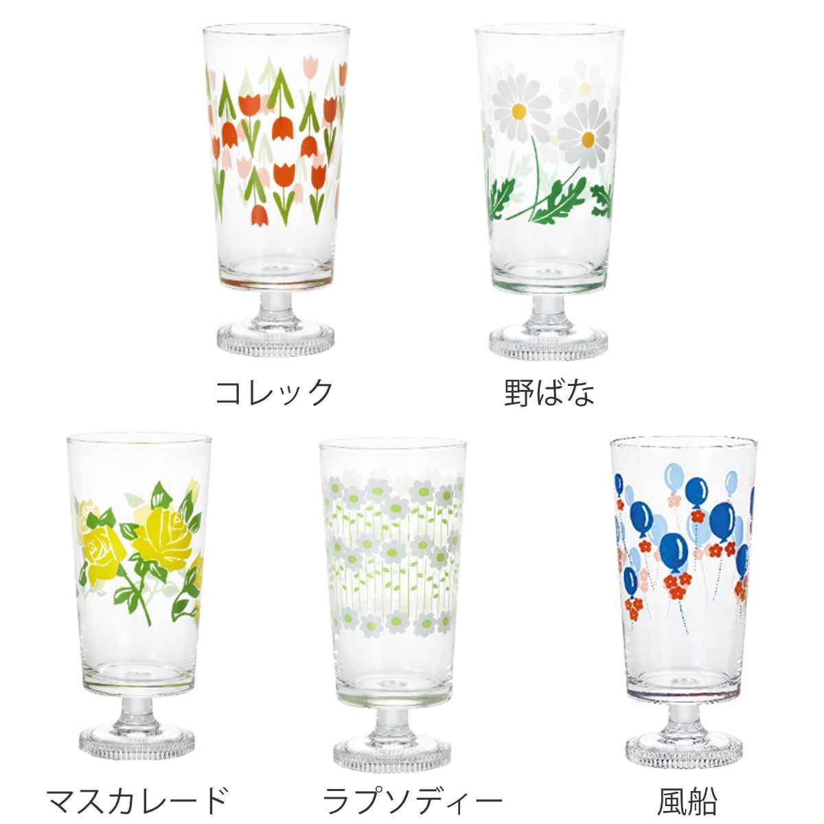 グラス 脚付きグラス 305ml アデリアレトロ ガラス 日本製