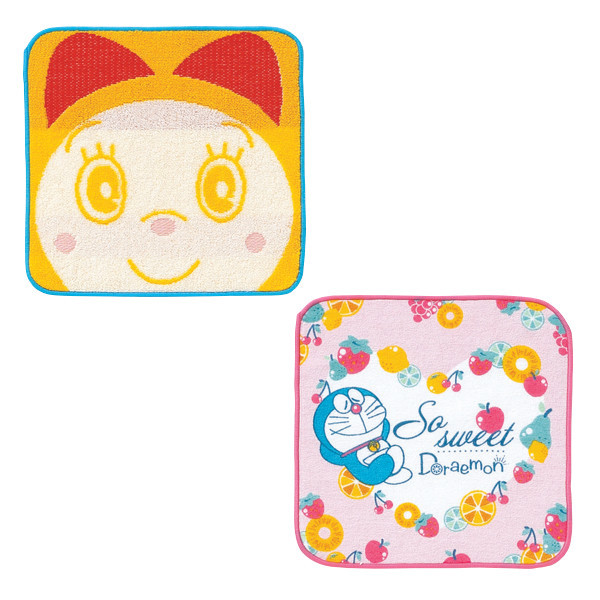 タオルチーフ 2枚組 25×25cmドラえもんプチギフト Y （ ドラミちゃん