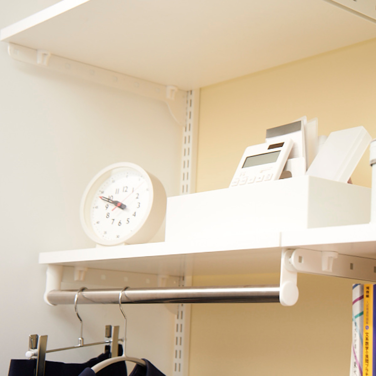 壁面収納 フィットラック 棚 パイプ付き TPセット 幅75cm 奥行45cm