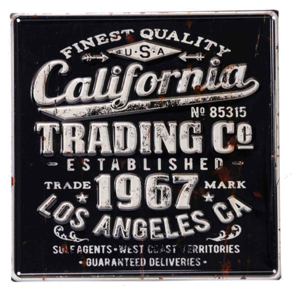 サインボード カリフォルニア M メタル （ ティンサイン ブリキ看板