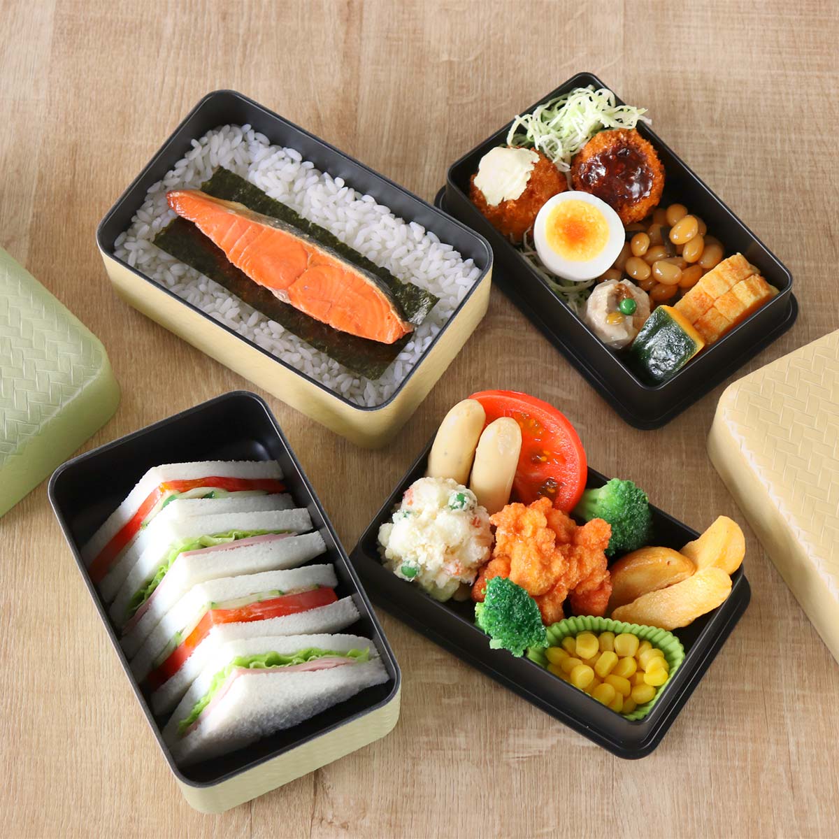 弁当箱 2段 900ml あじろ竹籠 武蔵弁当箱 （ お弁当箱 ランチボックス