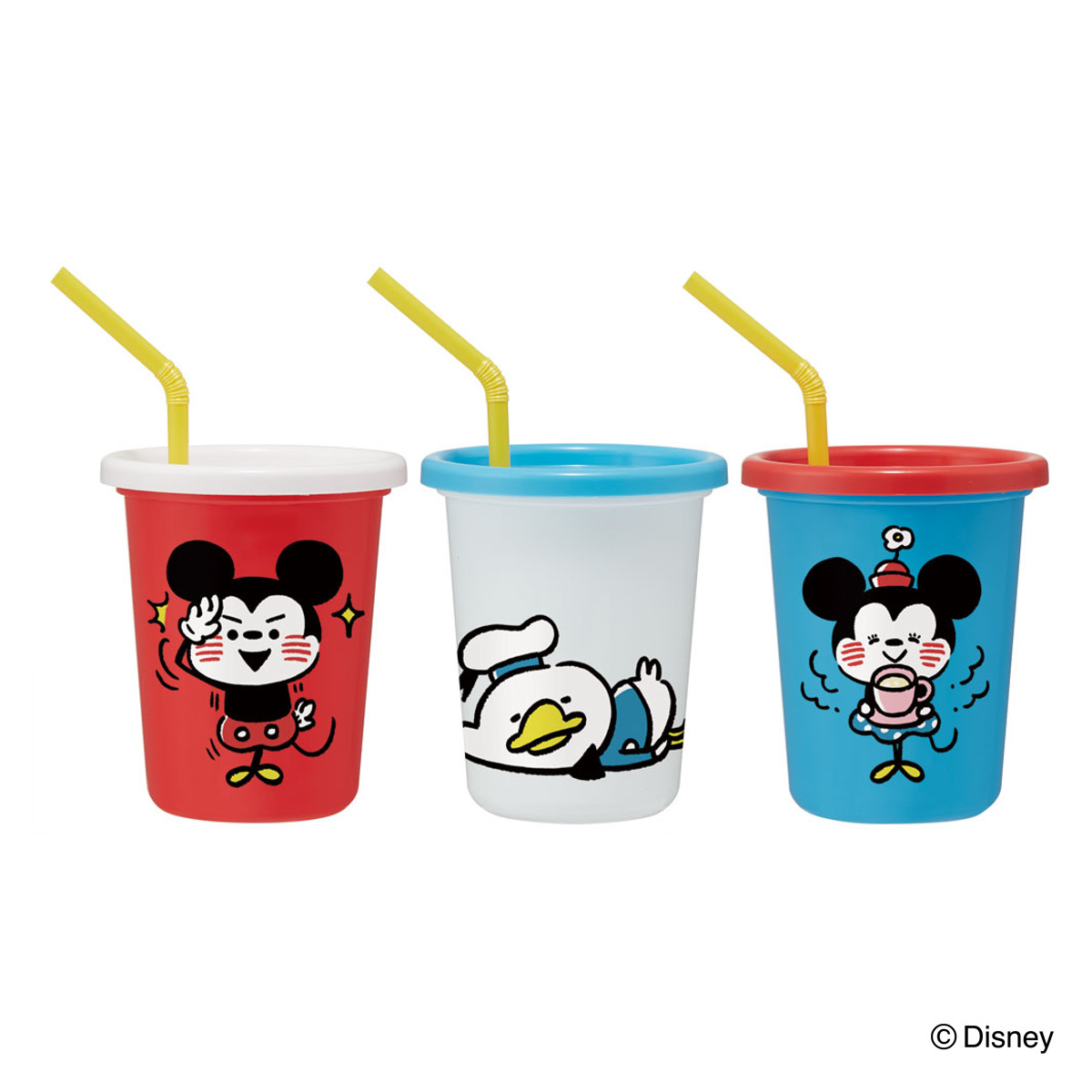 スケーター タンブラー ストロー付き 3個入り 320ml プラスチック