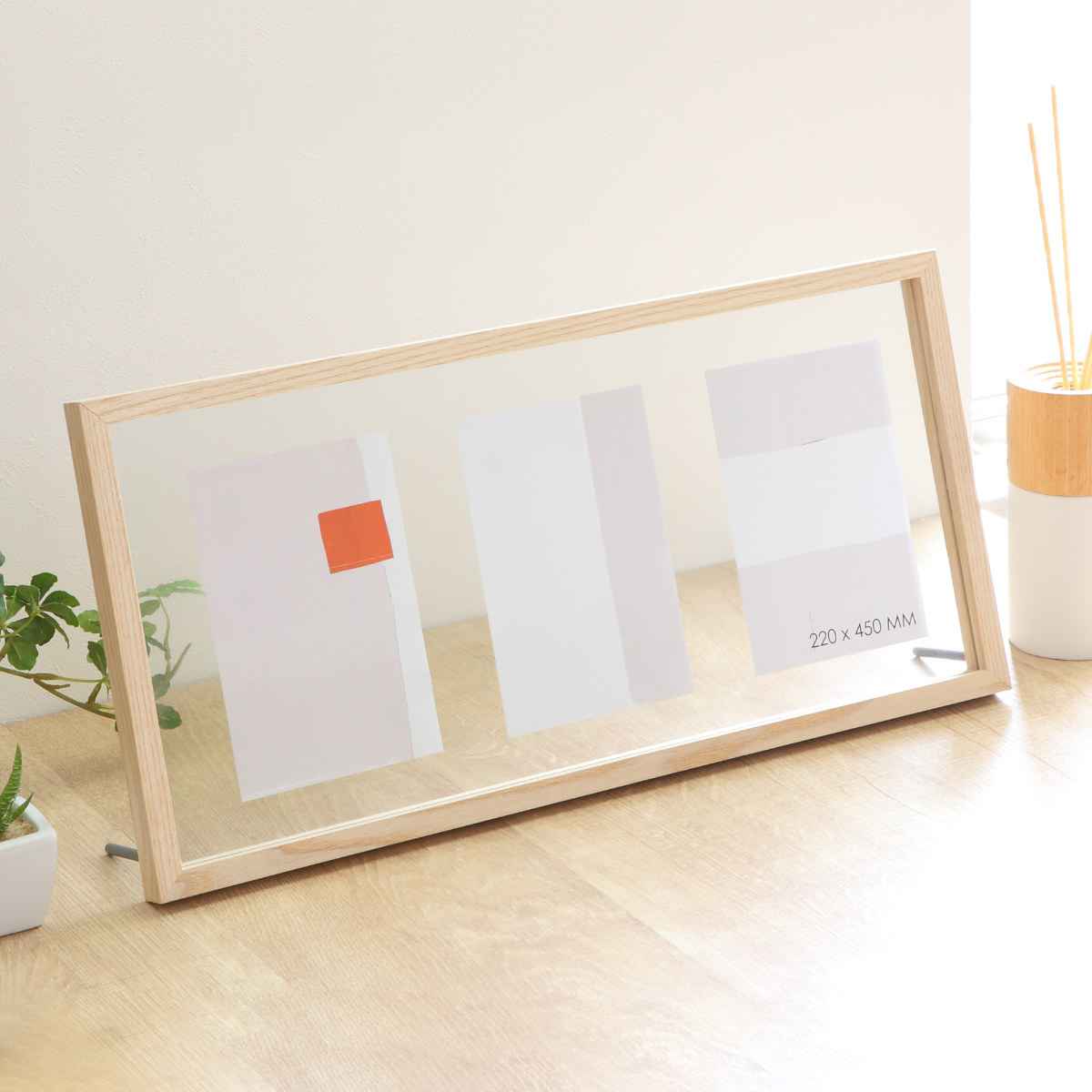 magnet フォトフレーム CAN-04 ポストカードサイズ 3連 （ フォト