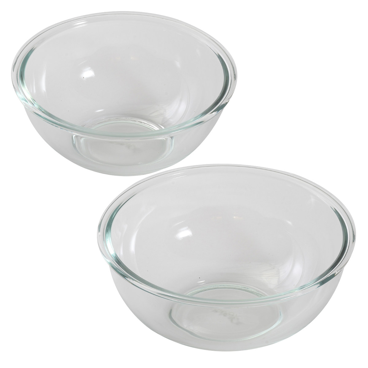 PYREX（パイレックス） ボウル 2点セット 1.6L 2.5L 耐熱ガラス