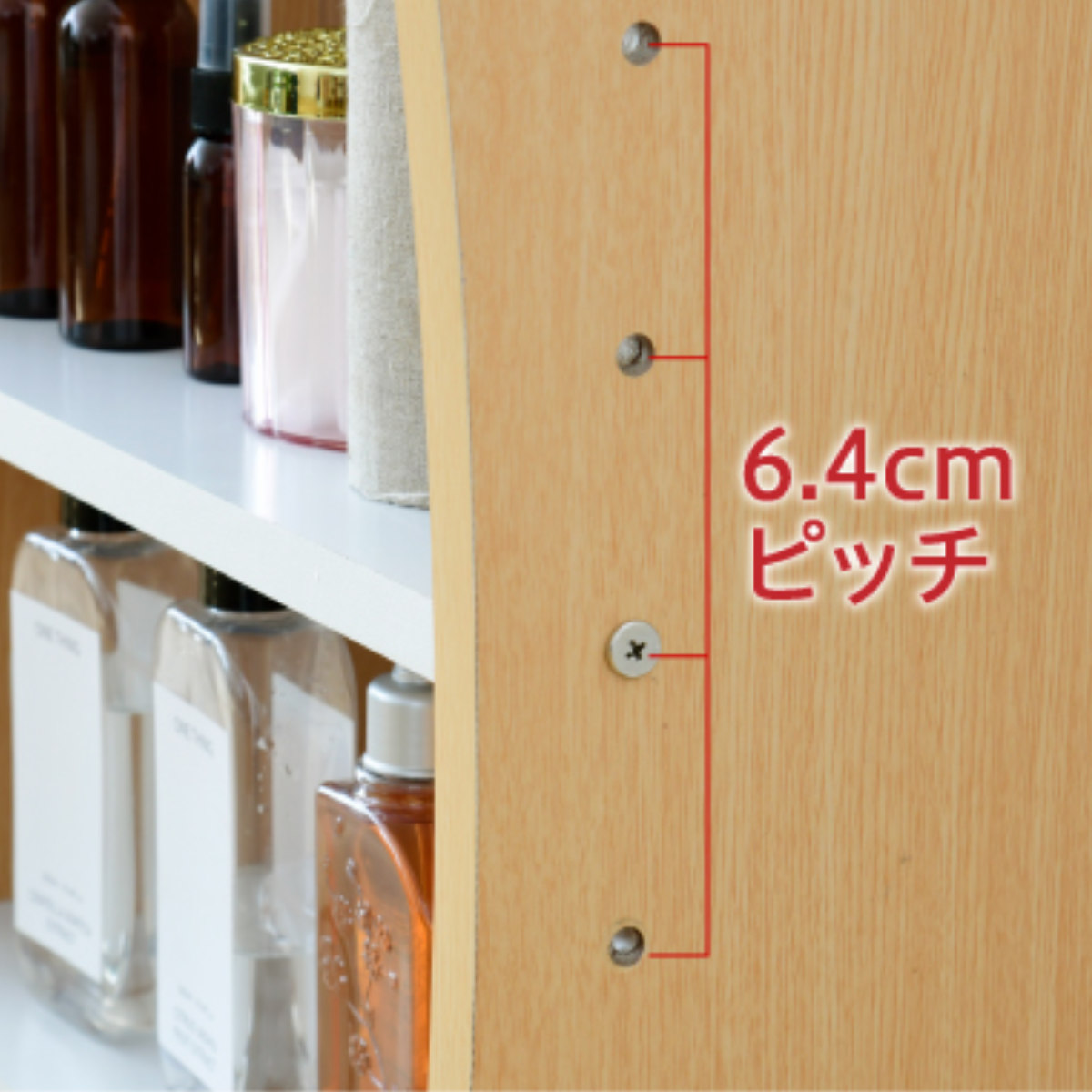 ドレッサー デスク 2WAY 幅46cm ロータイプ ハイタイプ ラック （ 鏡