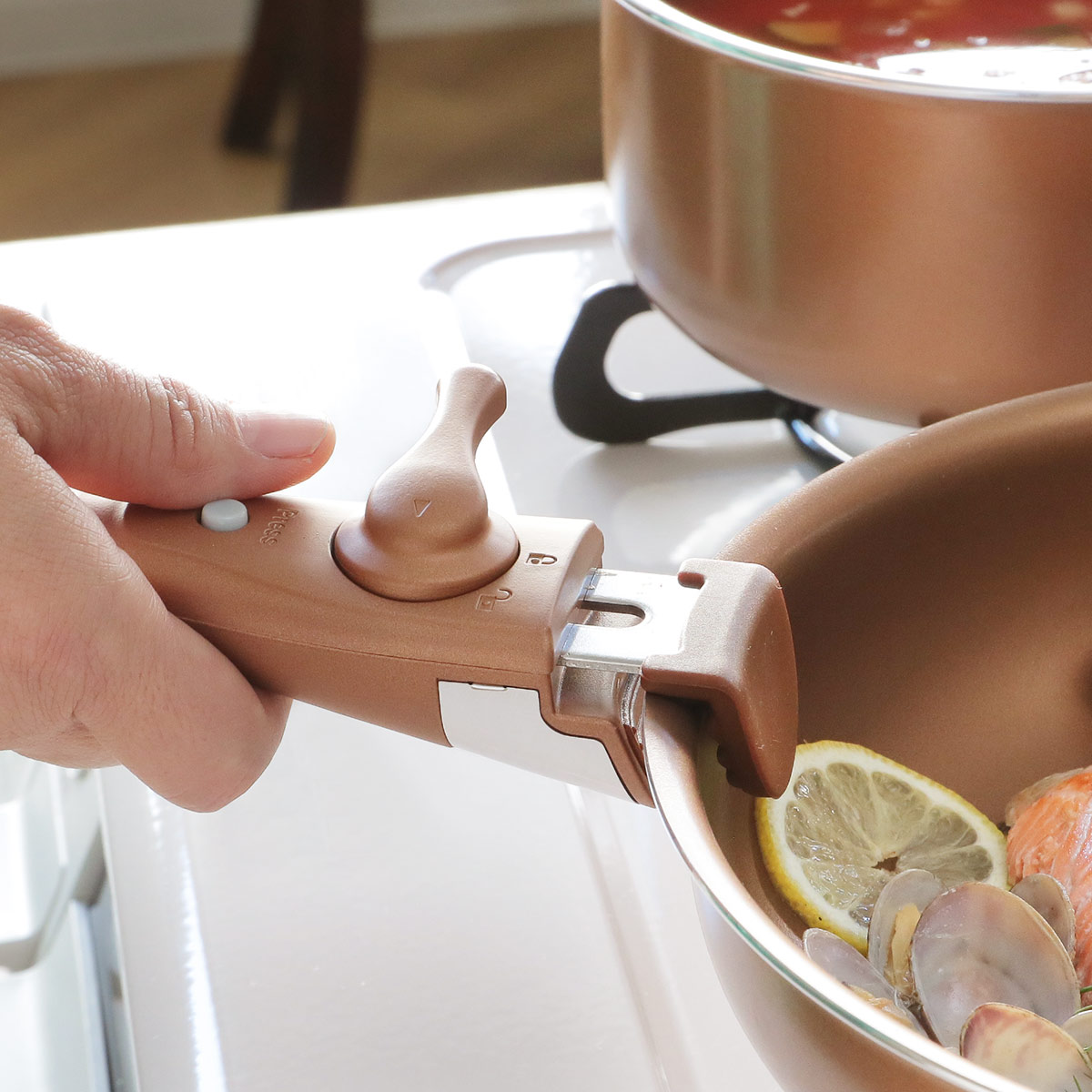 パール金属 フライパン 鍋 5点セット IH対応 VISIONS GOLD Coating