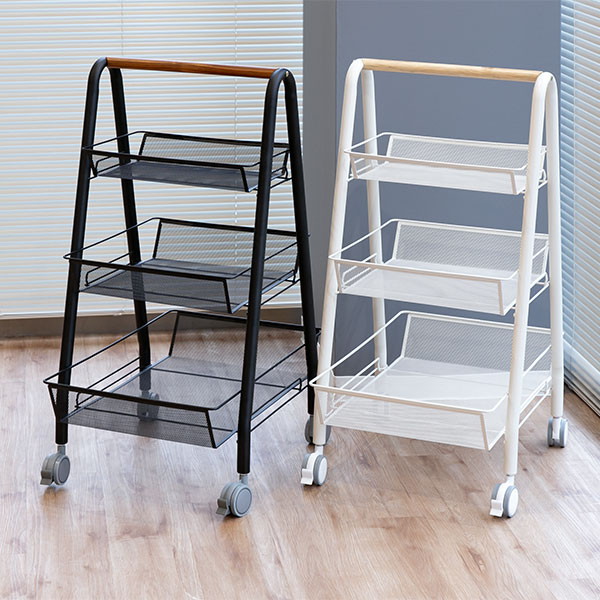 HABITER（アビテ） ワイヤー バスケット Aライン ラック 3段 キャリー