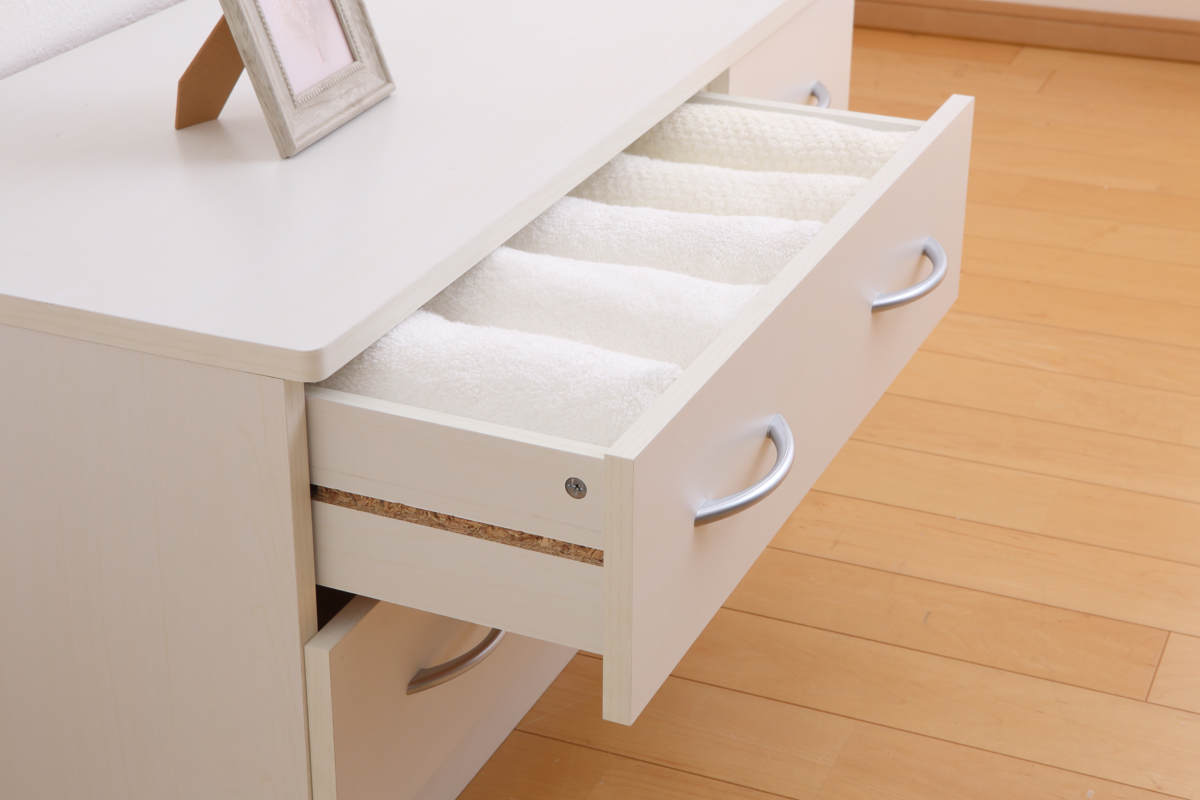 クロシオ ローチェスト 幅89.5cm 2列2段 北欧風 ブルーム （ チェスト