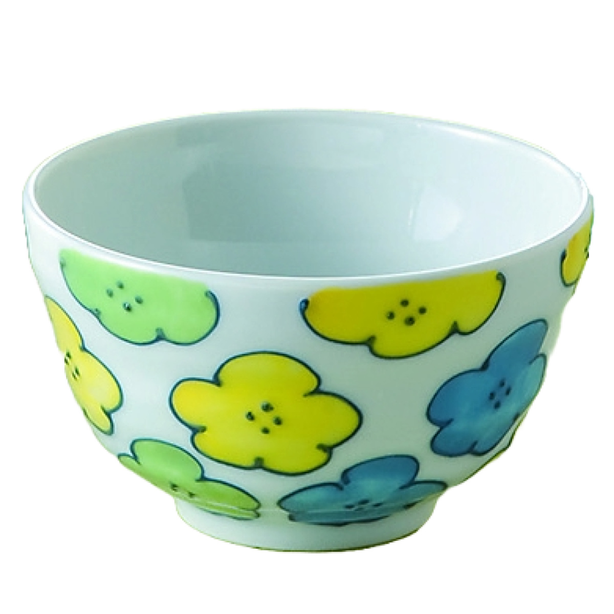 藍花 飯碗 花柄 磁器 波佐見焼 （ 食洗機対応 電子レンジ対応 茶碗 お