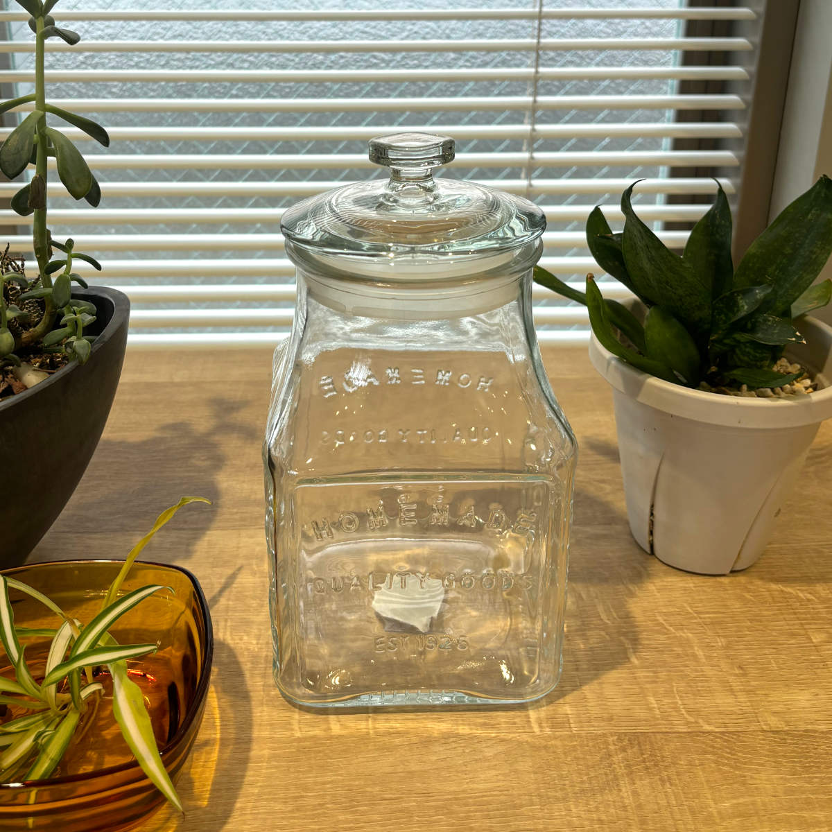 保存容器 スクエアガラスボトル （ ガラス 密閉 ガラスジャー