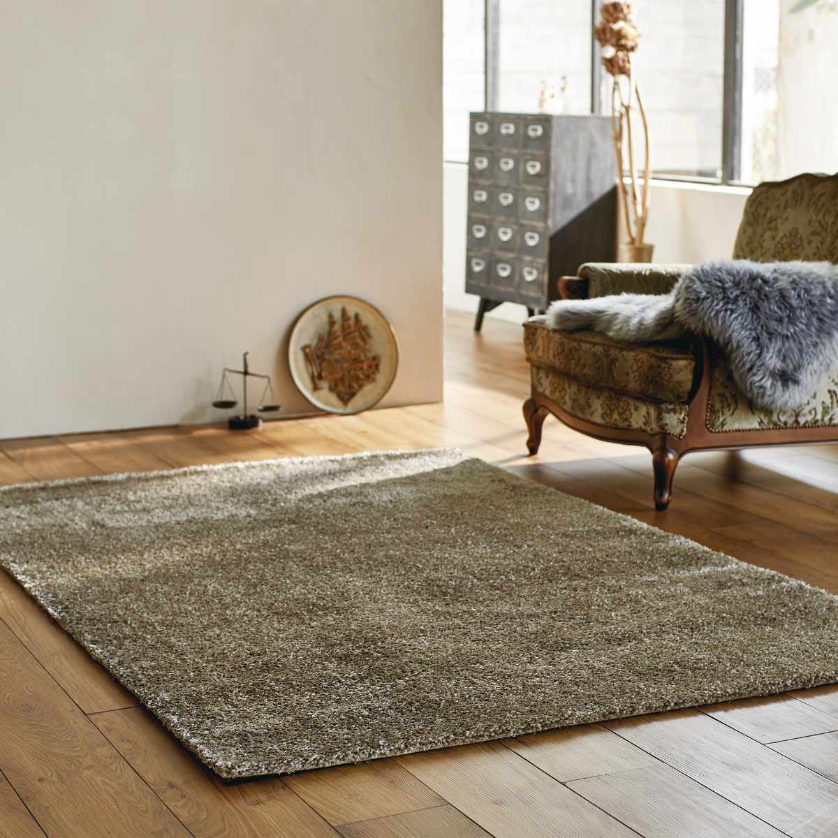 MORIYOSHI（モリヨシ） ラグ 160×230cm ミックスシャギー ルイ 床暖房