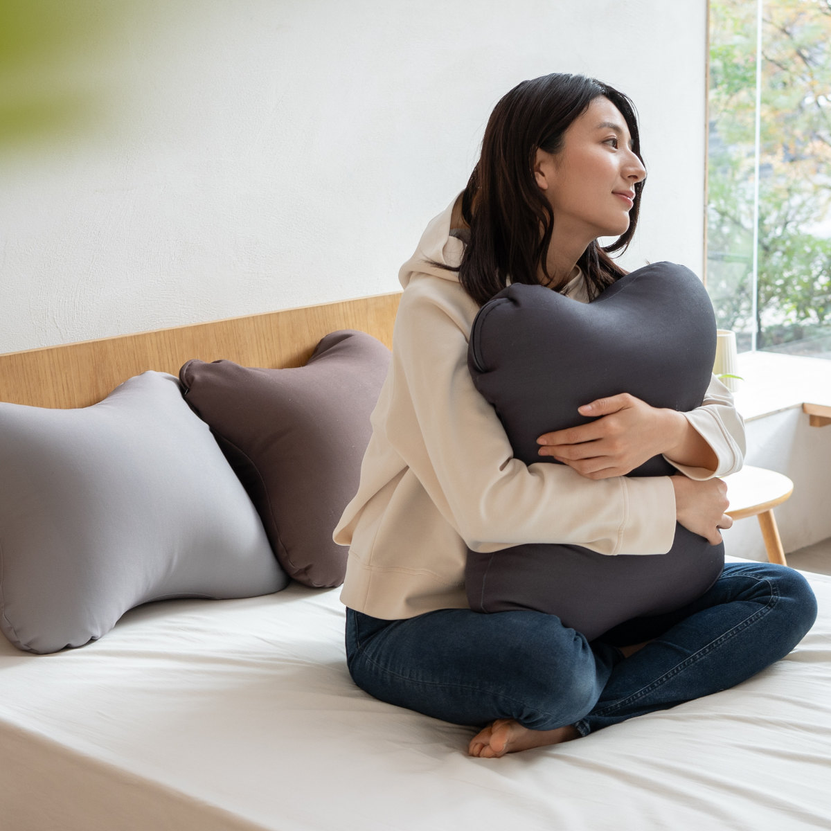 ビーズクッション コアラ 44×53cm （ クッション 角型 四角 小さい