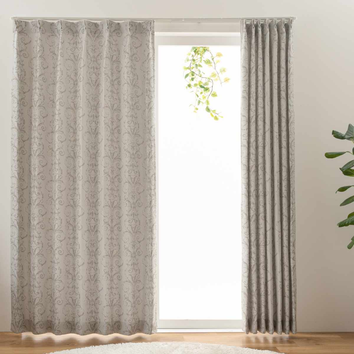 ユニベール（UNIVERS） カーテン 3級遮光 シャロン 100×135〜200cm 2枚