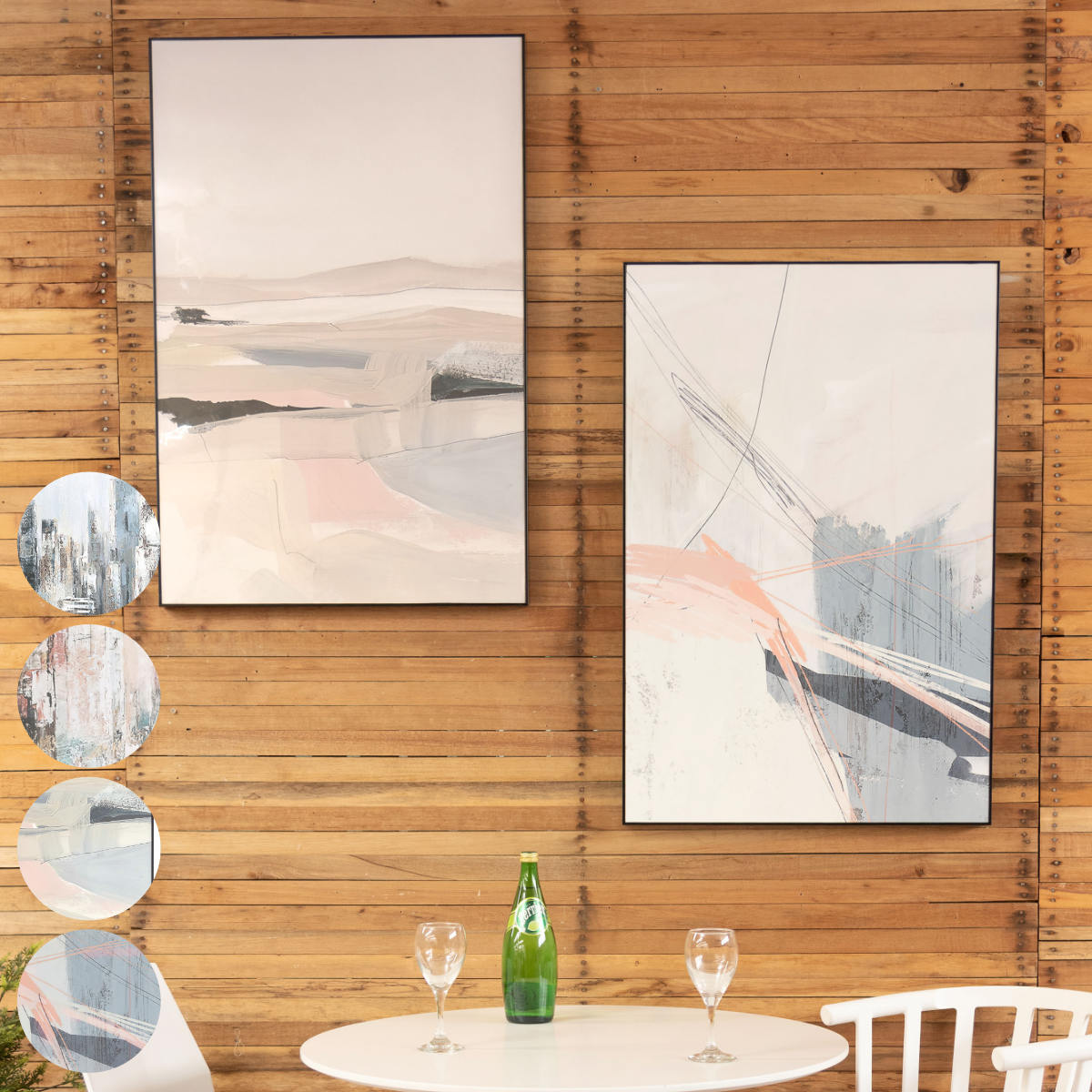 東谷 アートパネル 60×90cm 抽象 風景 （ グラフィックパネル デザイン