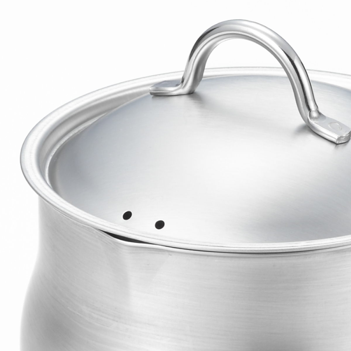 ヨシカワ ミルクパン 12cm 蓋付き 両口 ステンレス製 日本製 （ ガス火