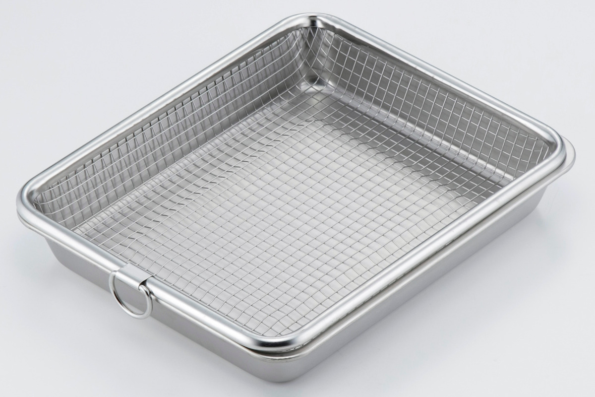 下村企販 バット＆ザル 4点セット 深型 ステンレス製 （ 調理用バット