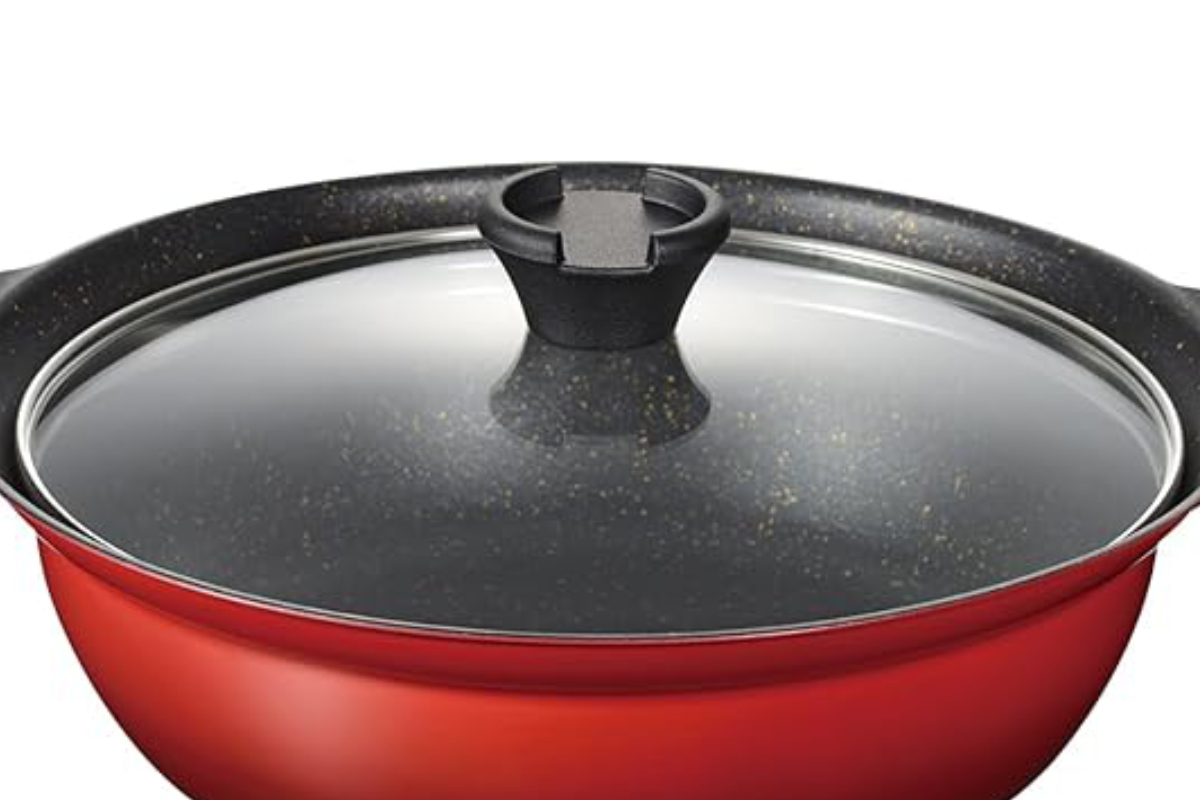 和平フレイズ 卓上鍋 27cm IH対応 ガラス蓋付き フチ付き なごみ丈膳