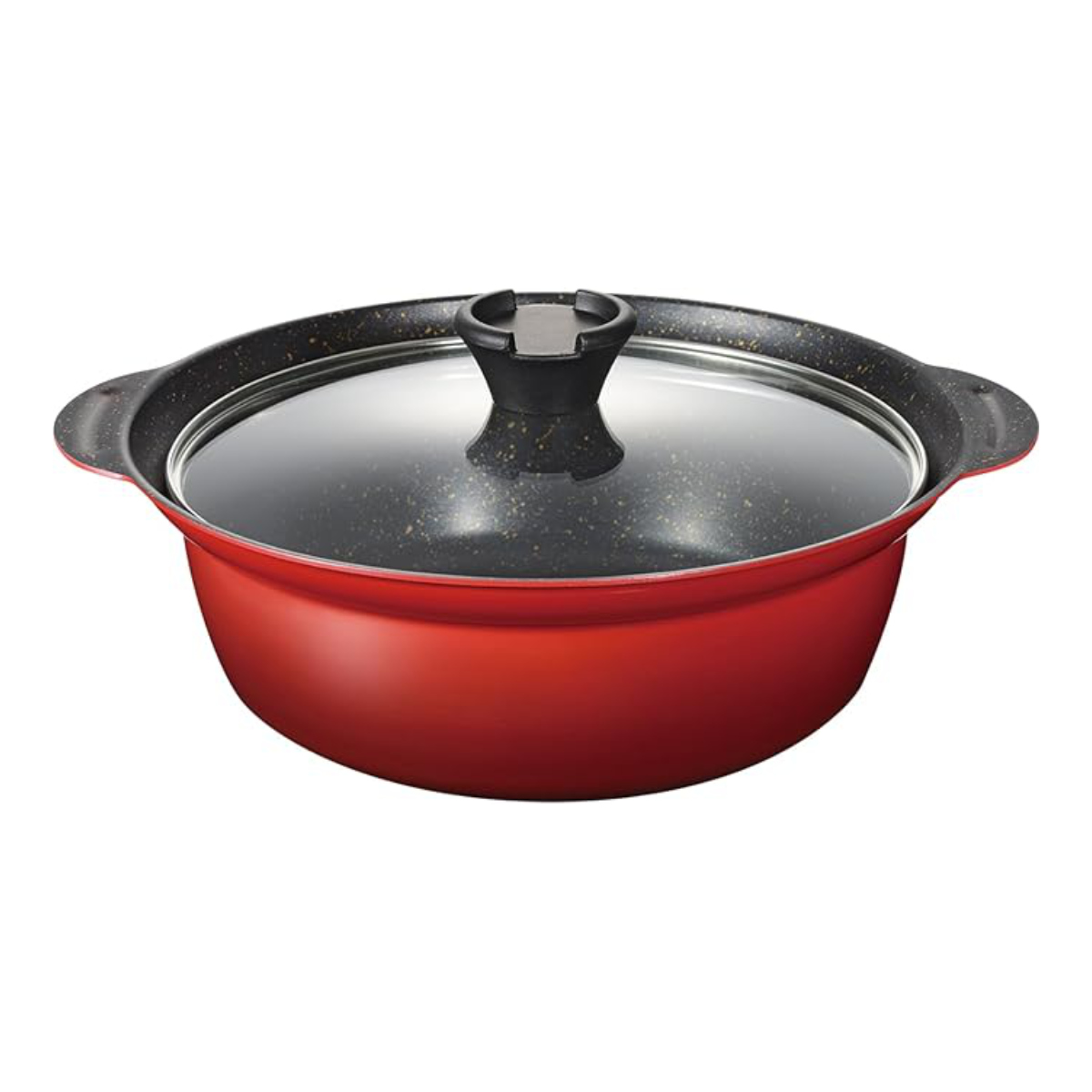 和平フレイズ 卓上鍋 24cm IH対応 ガラス蓋付き フチ付き なごみ丈膳