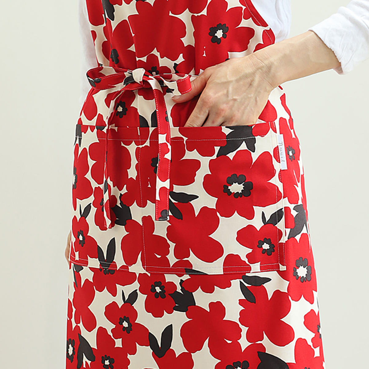 エプロン atelier Nuuit フラワープリントショートエプロン