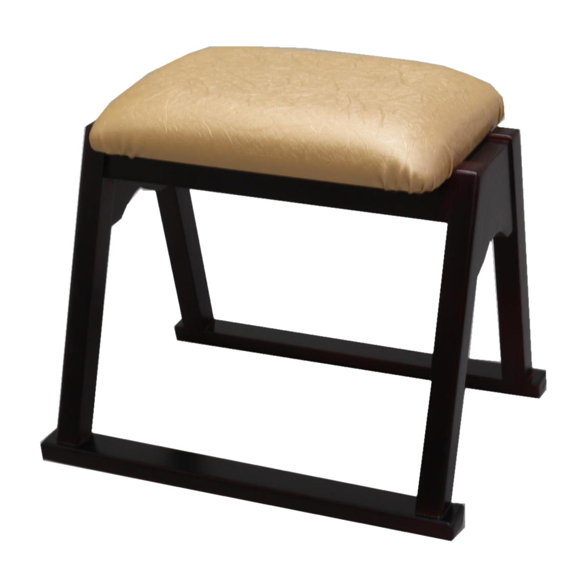 OSMAC 椅子 仏壇 スタッキングできる 仏壇前椅子 ゴールド 高さ37.5cm