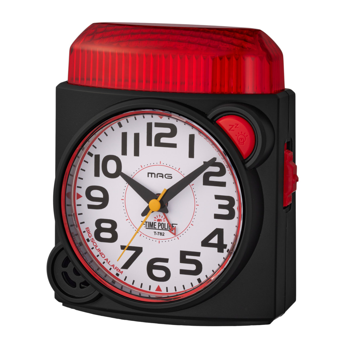 目覚まし時計 タイムポリス MAG 大音量 置き時計 ノア精密 （ スヌーズ