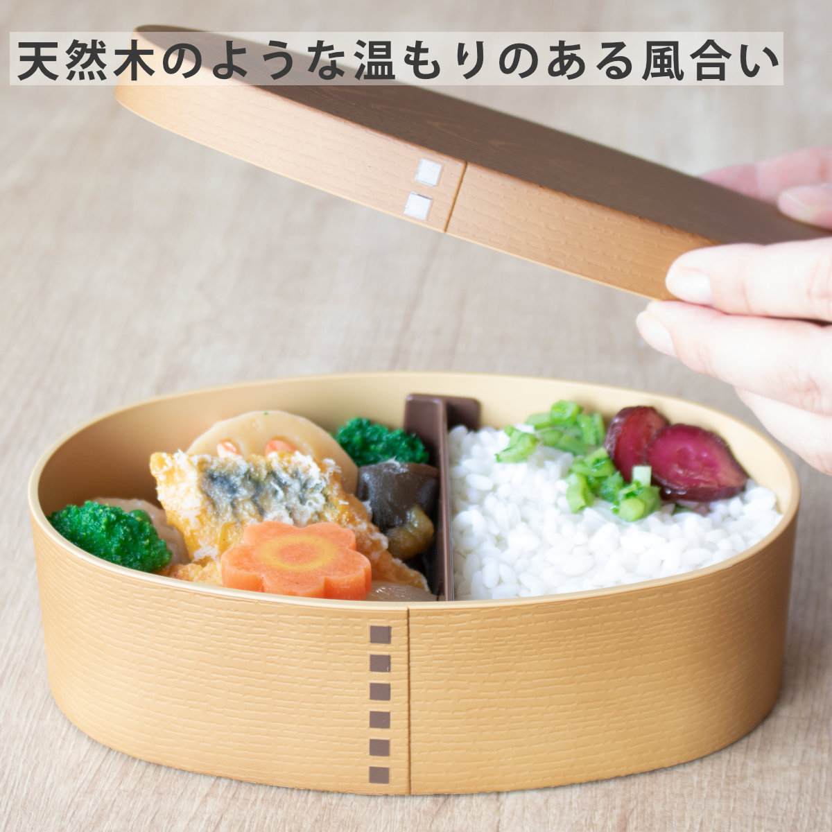 EARTH COLOR 弁当箱 780ml Woody 抗菌わっぱ弁当L （ お弁当箱 ランチ