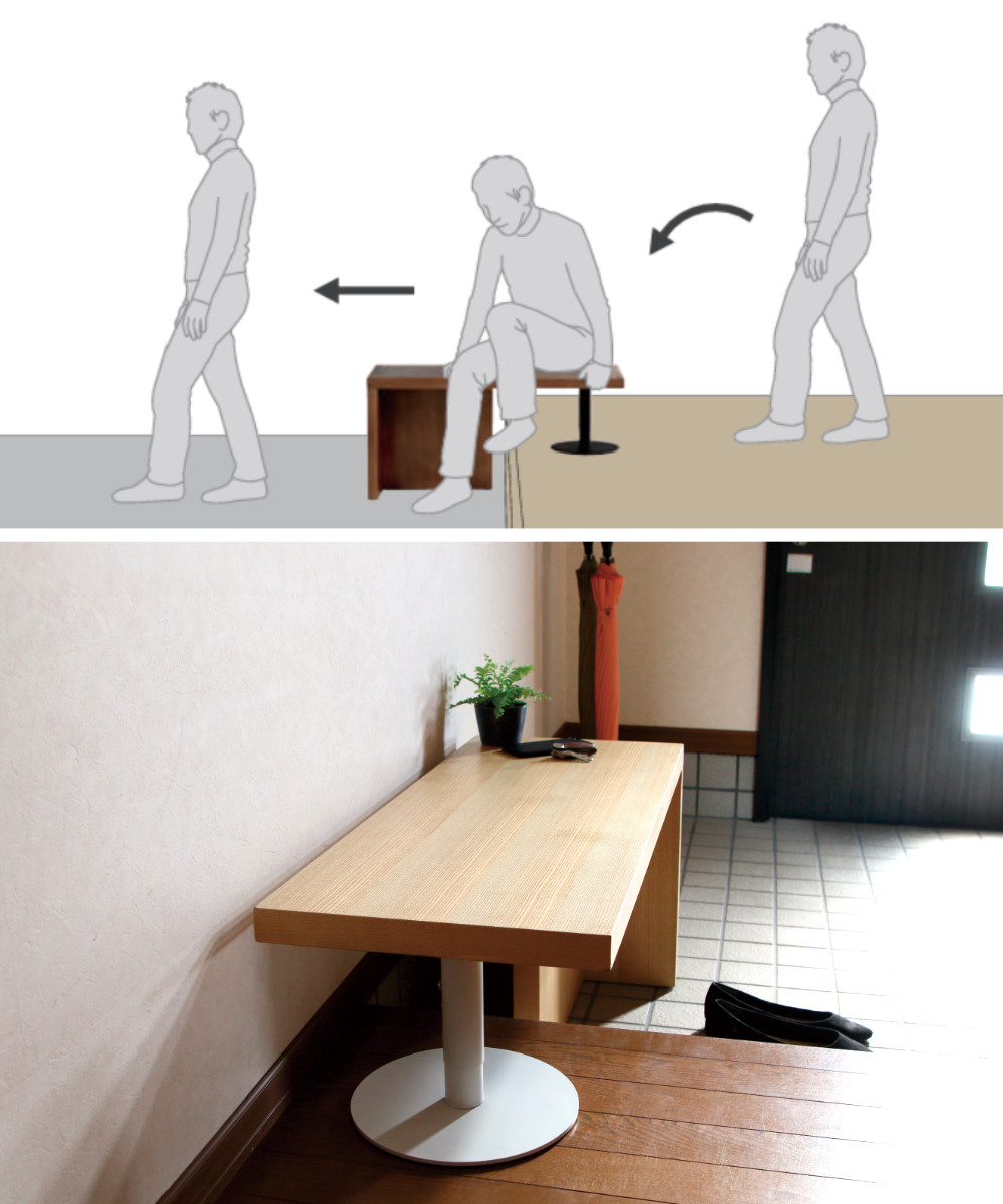 弘益 玄関ベンチ 幅90cm 框のせ玄関ベンチ 4070 （ ベンチ 椅子 玄関