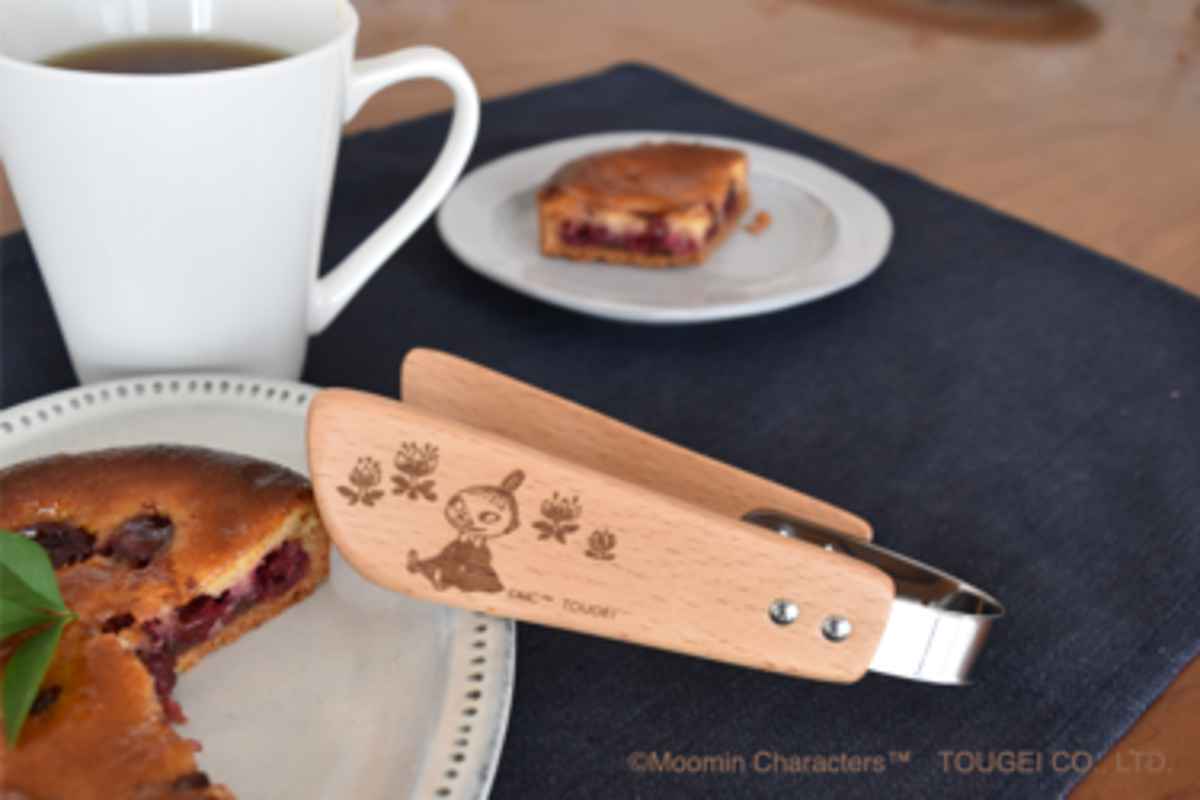 トング 14.5cm ムーミン 木製 ビーチ （ サービングトング 取り分け