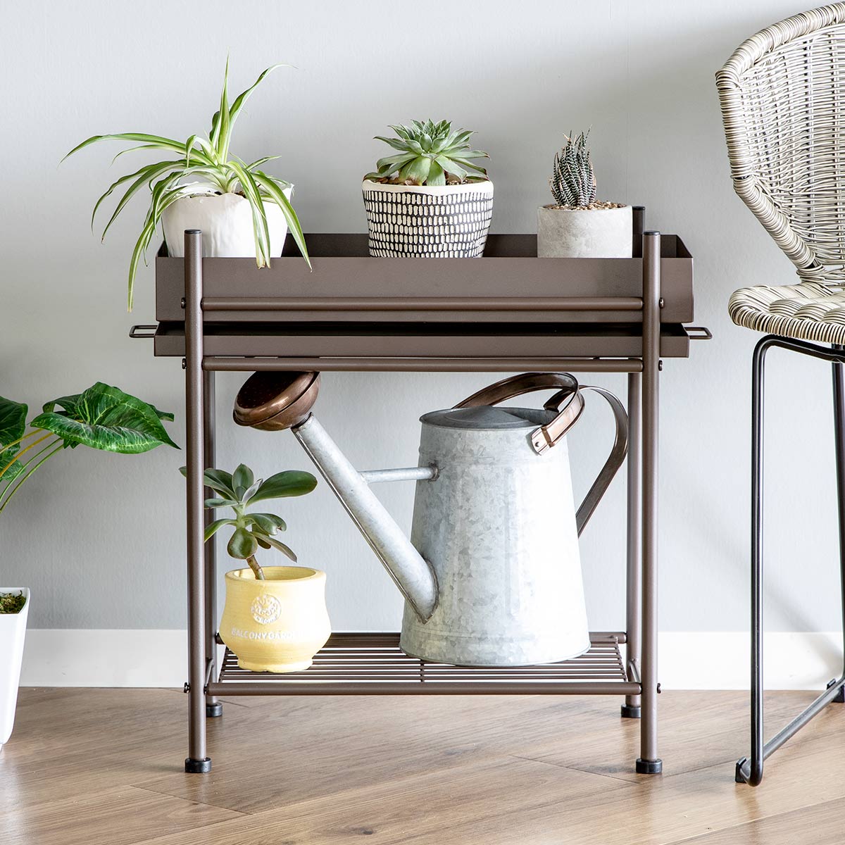 プランタースタンド くすみカラー （ プランターラック プランター台