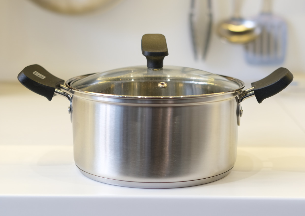 パール金属 両手鍋 18cm IH対応 チーノ ステンレス製 3層底 ガラス蓋