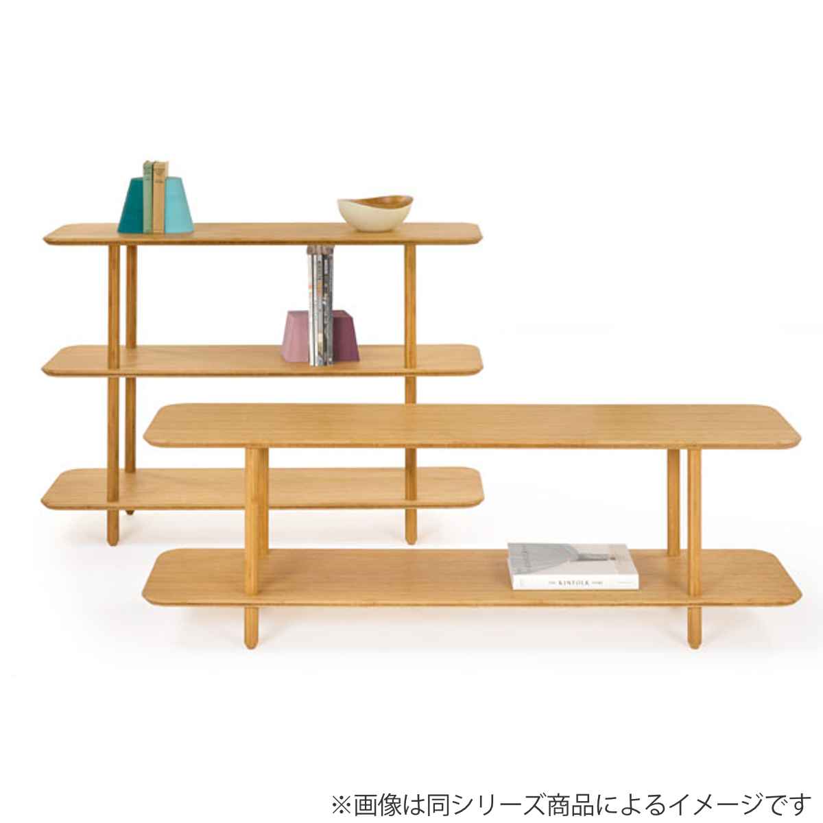 TEORI（テオリ） シェルフ 3段 幅90cm 竹製 （ ラック 日本製