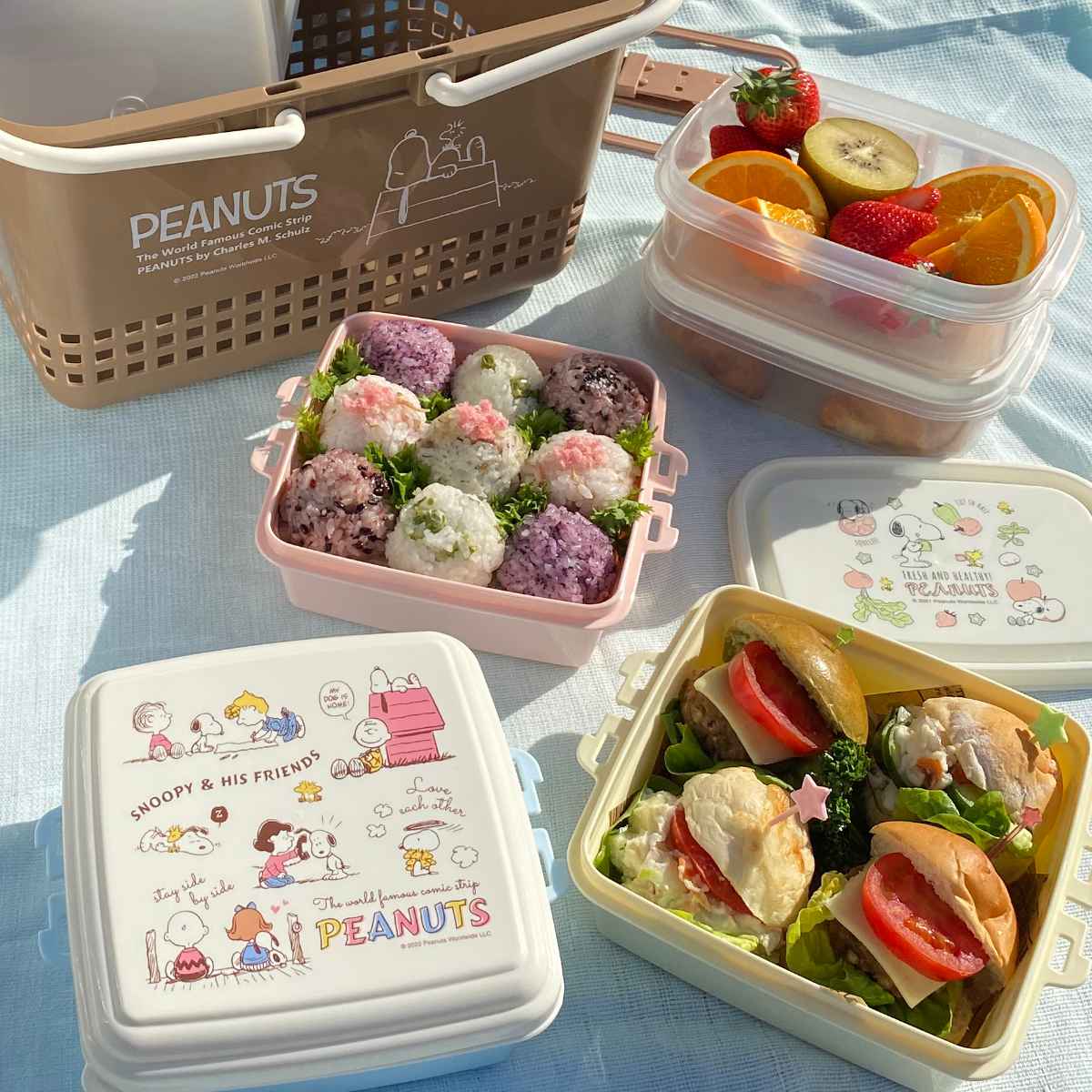 SNOOPY（スヌーピー） ピクニックセット バスケット ピクニックケース