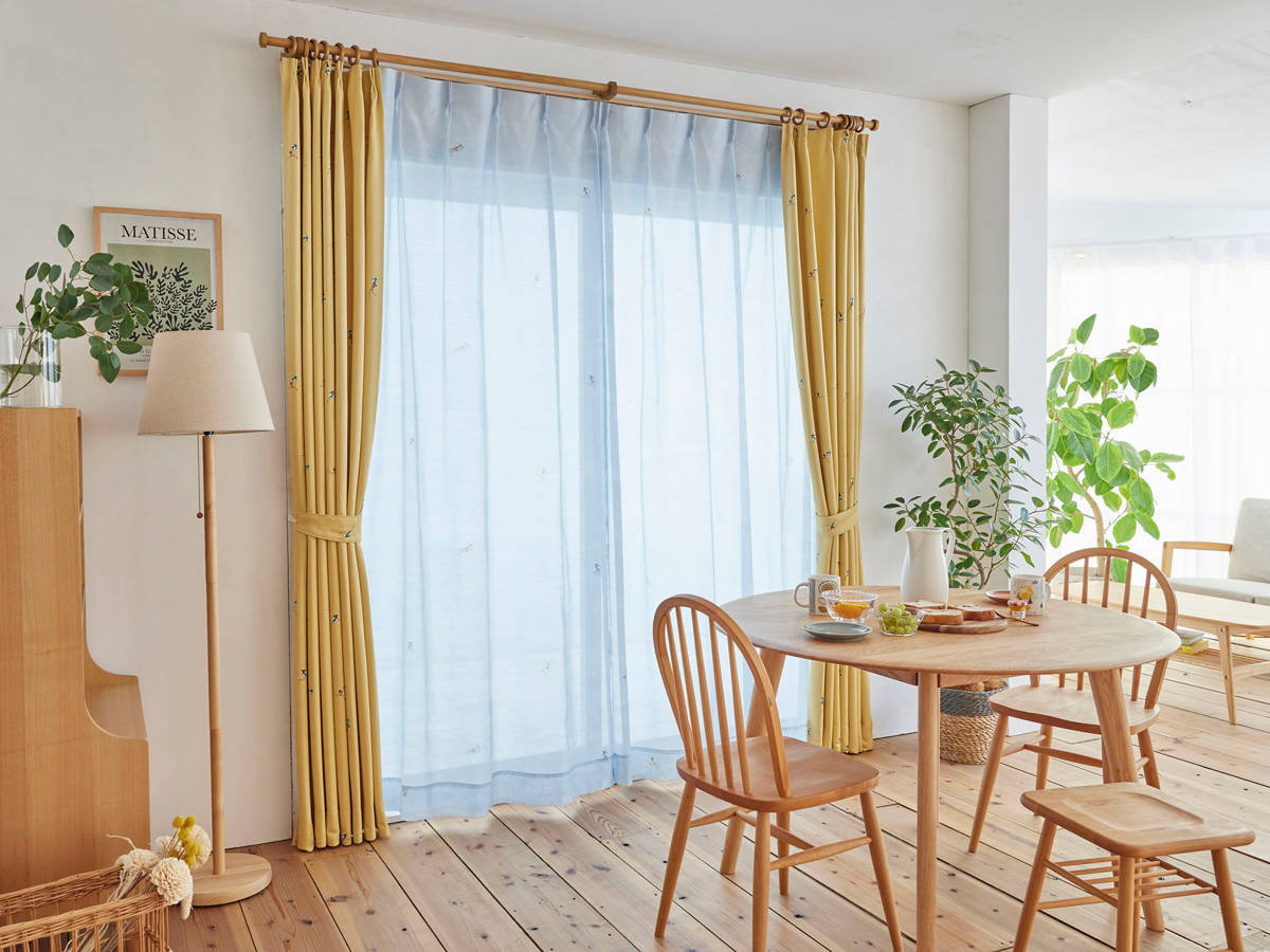 スミノエ レースカーテン ジェシカボイル 100×198cm 洗える 1枚入り