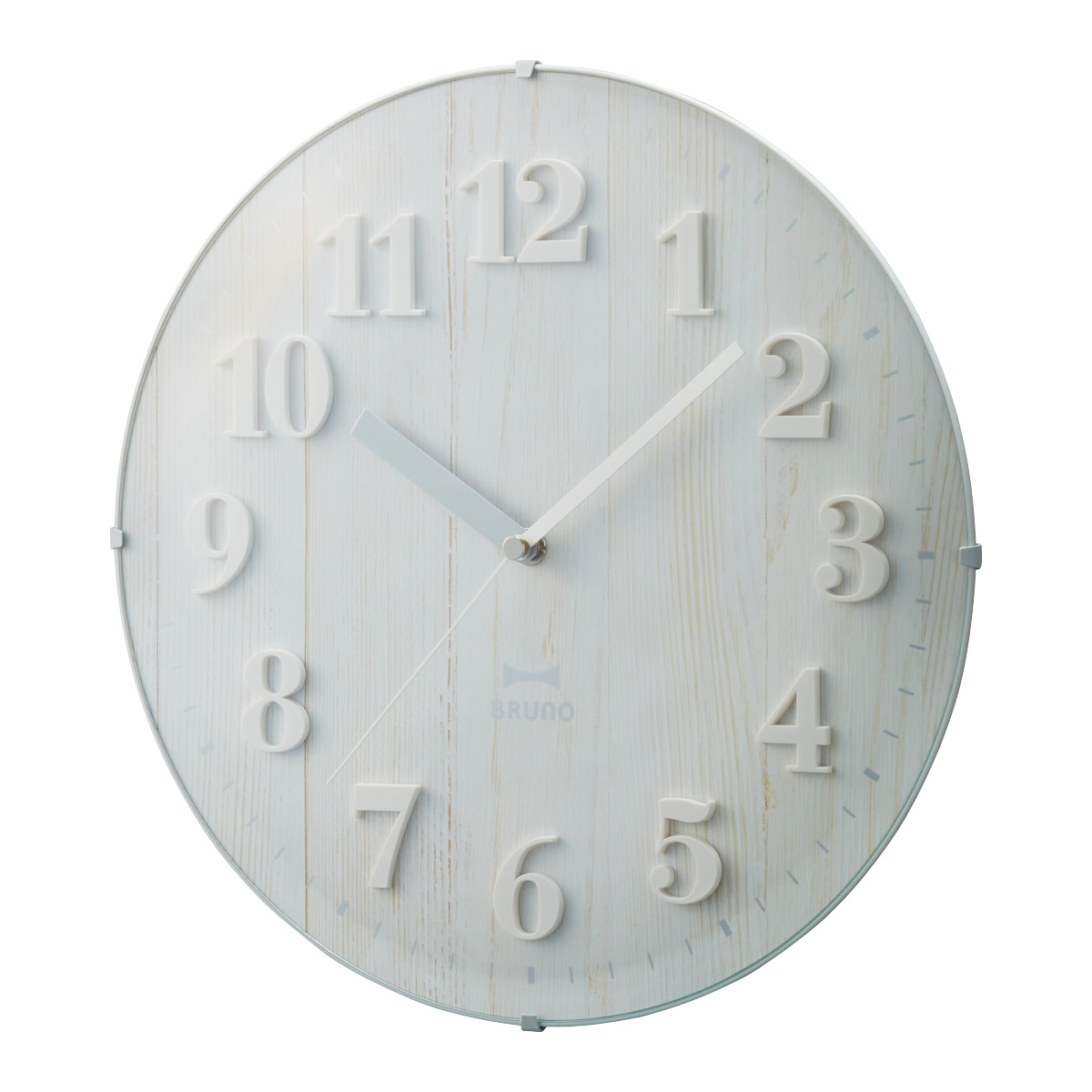 BRUNO（ブルーノ） 掛け時計 ビンテージウッドクロック 電波時計