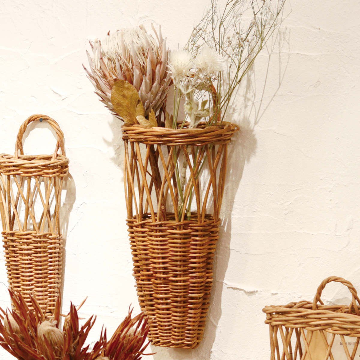 Creer 鉢カバー アラログ ウォールフラワーバスケット Lサイズ