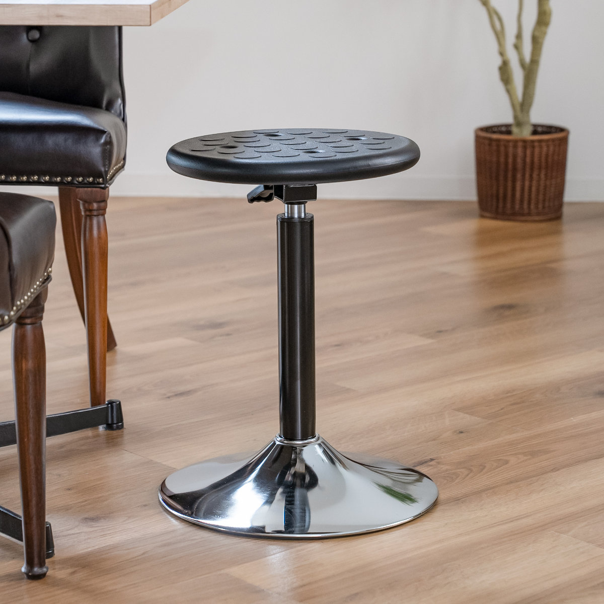 ルネセイコウ スツール 丸 昇降 回転 座面高43〜61.8cm （ 椅子 チェア