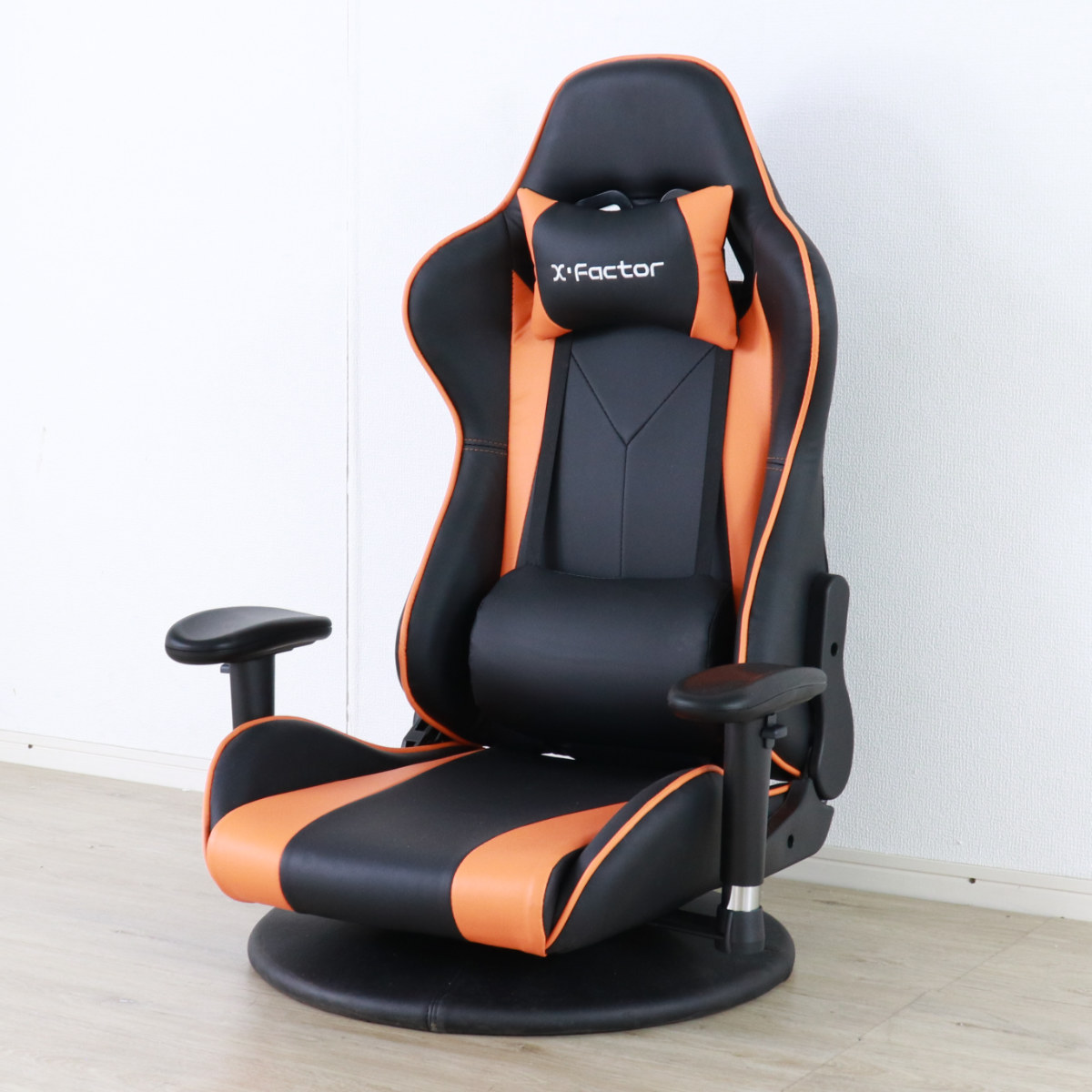 ゲーミングチェア 座椅子 疲れにくい 座面高18cm 回転 （ ゲーミング座