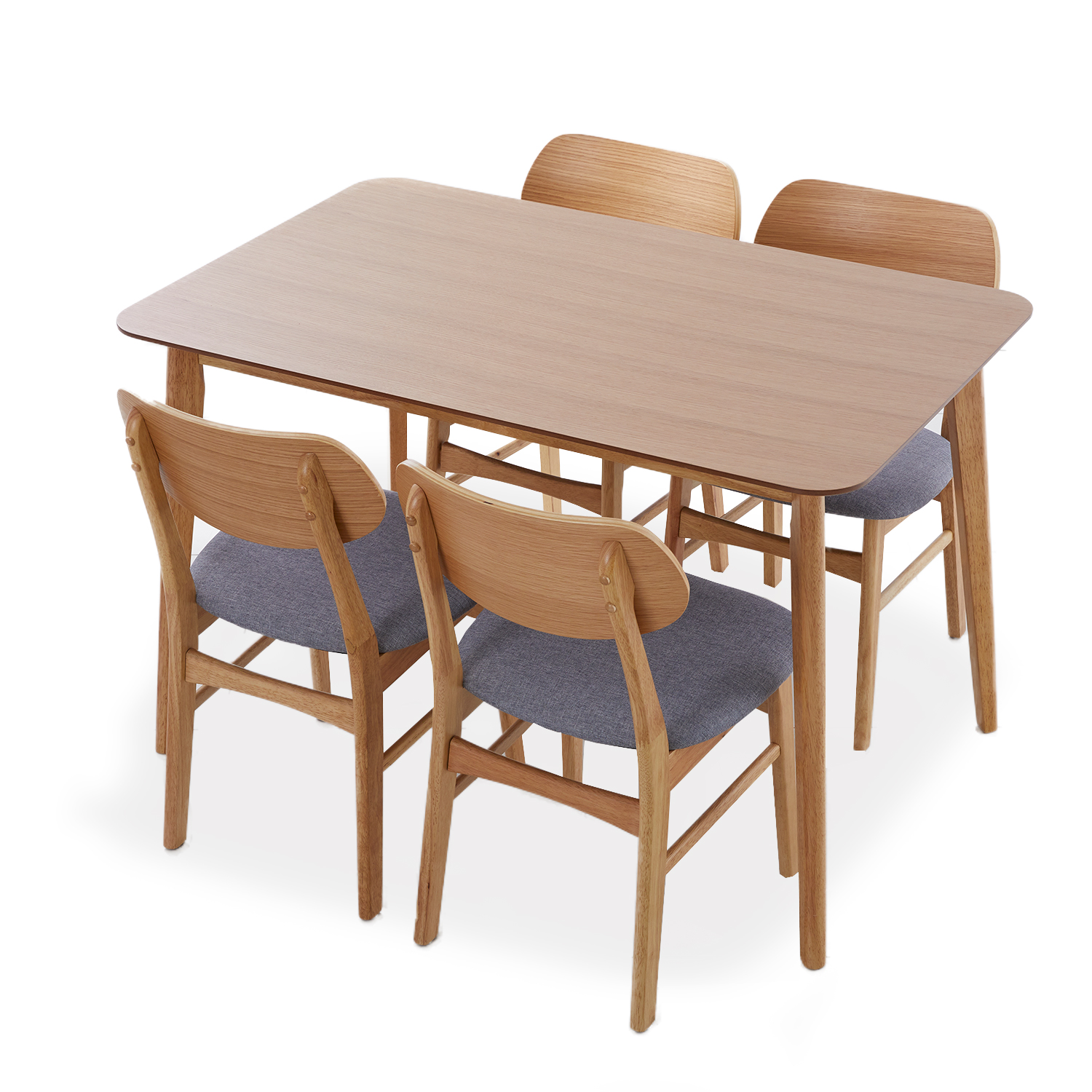 LOWYA（ロウヤ） ダイニングテーブル ダイニング 5点セット 4人掛け