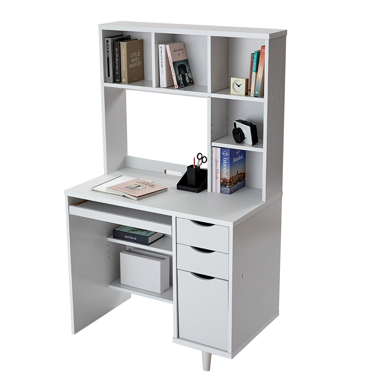 LOWYA（ロウヤ） デスク おしゃれ 幅90cm パソコンデスク コンパクト