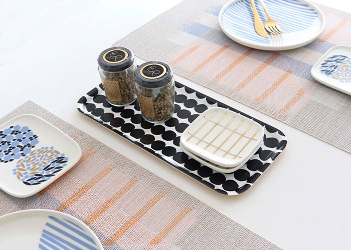 marimekko（マリメッコ） お盆 トレイ Rasymatto ラシィマット 15×32cm